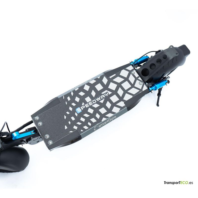 SmartGyro Speedway Pro C - Patinete Eléctrico 48V, Batería 15 Ah, Autonomía  60Km, Ruedas de 10 Neumáticas Tubeless Dual Grip, Suspensiones, Triple